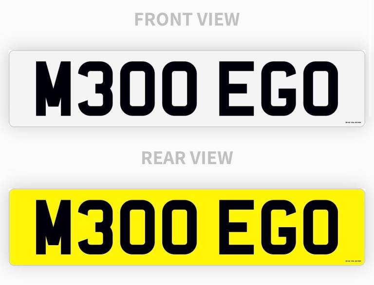 M300EGO - Private / Cherished Registration Plate on Retention - Perfect for BMW M3