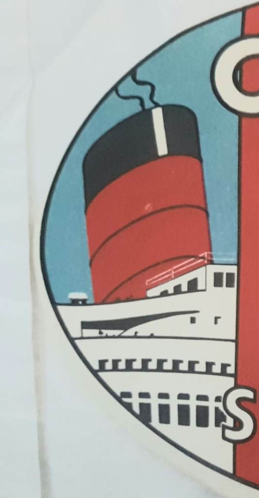Cunard Line luggage labels RMS Queen Elizabeth & Queen Mary