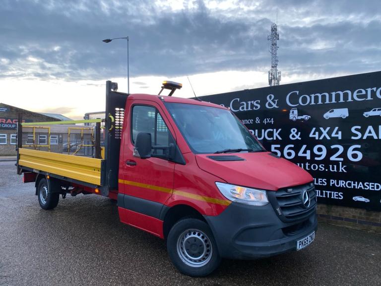 2020 Mercedes-Benz Sprinter 314 CDI 2.1 143 LWB L3 DROPSIDE PICK UP TAIL LIFT 128K FSH 14FT BODY ...