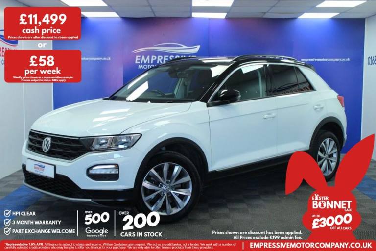 2018 18 VOLKSWAGEN T-ROC 1.0 TSI DESIGN SUV 5DR PETROL MANUAL EURO 6 (S/S) (115 