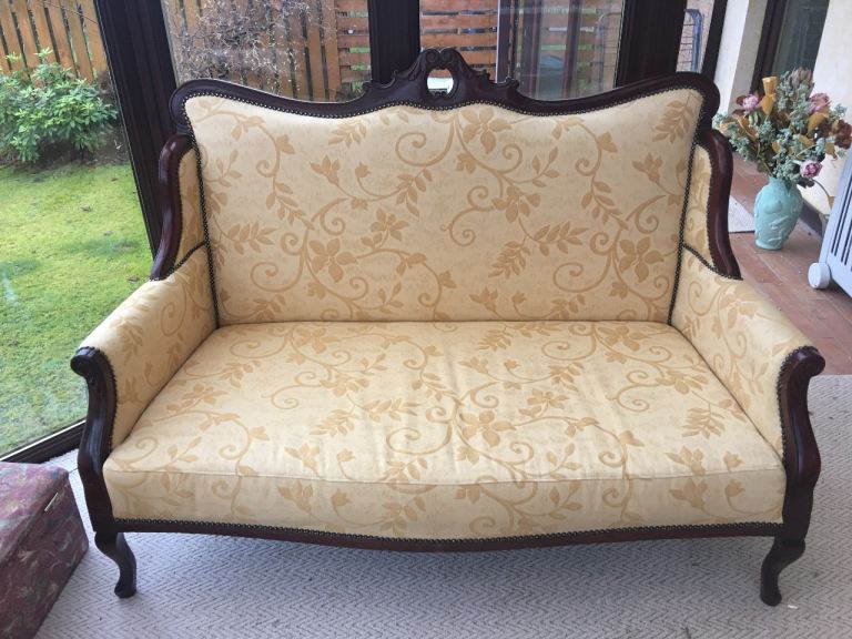 Antique 2 Seater Edwardian Style Sofa