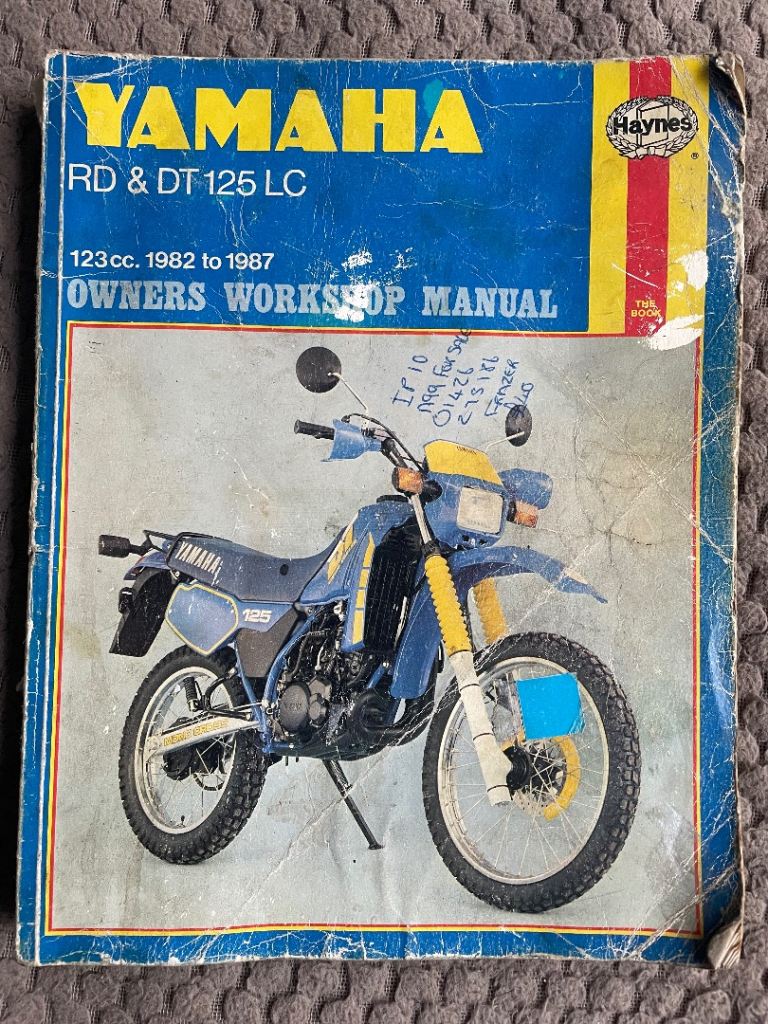 Motorcycle manual RD125LC/DT125LC