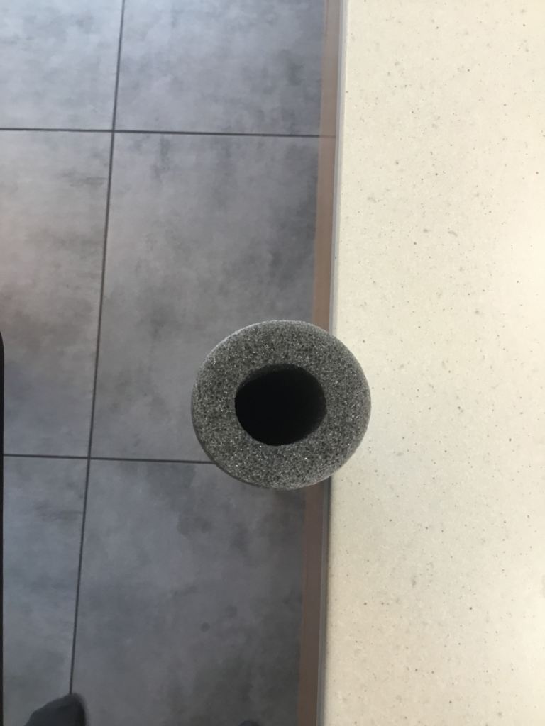 Foam pipe insulation lagging 25mm pipe 15mm lagging 2m lengths x5