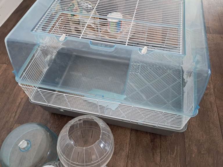 Hamster cage with accessories 