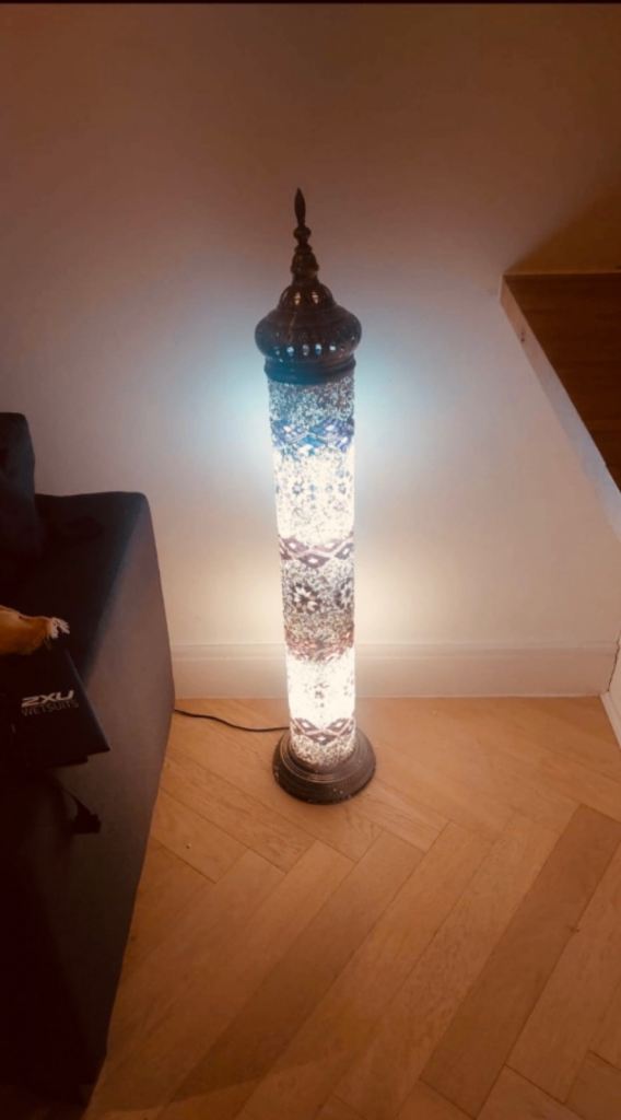 Glass Mosaic Tiffany Tall Floor Lamp Moroccan Turkish