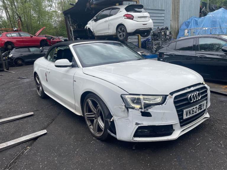 ♻️2012 AUDI A5 MK1 FL CONVERTIBLE WHITE 2.0TDI CGLC BREAKING FOR PARTS 
