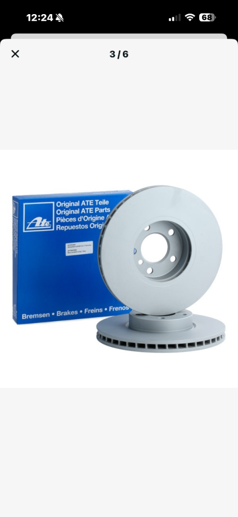 ATE Front Brake Discs for BMW X5, X6 Brand NEW