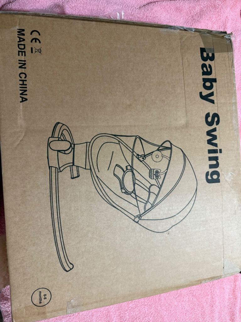 New Baby Swing – Dark Grey, Unopened Box