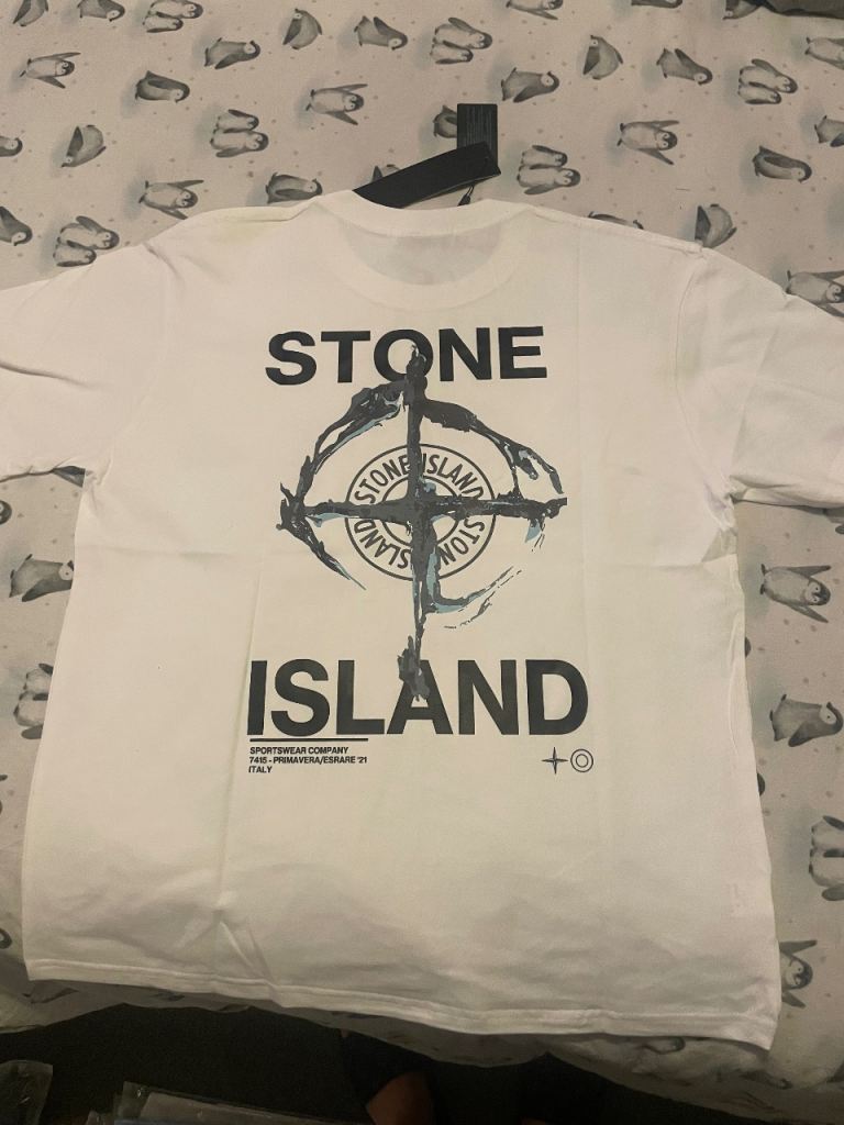 Stone Island T-Shirt – White, New with Tags