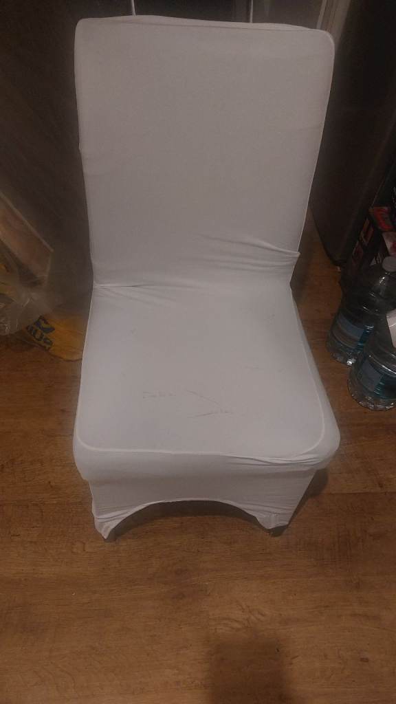 free white chair cover