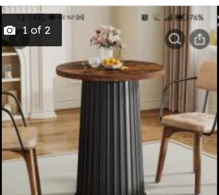 New Dining Table and Grey Chairs Set – Modern Style