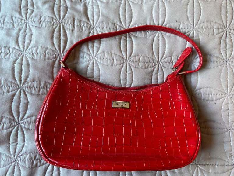 Osprey London women’s Red Mock Croc bag