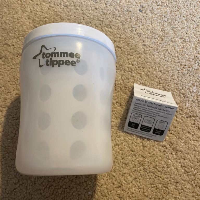 Tommee Tippee Single Baby Bottle Steriliser - Travel - Microwave or Tablet