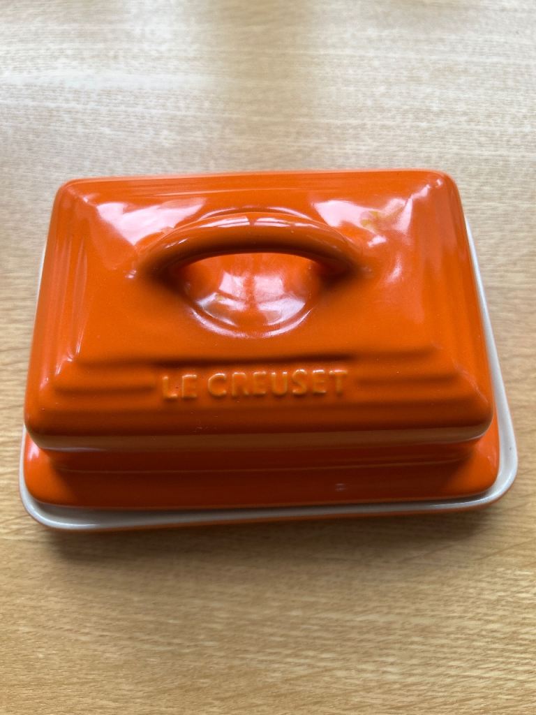 Le Creuset Orange Butter Dish