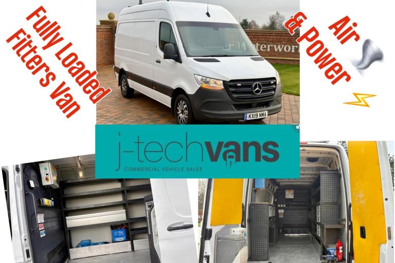 2019 Mercedes-Benz Sprinter 314CDI L2 H2 Mwb Van ***Volvo / Scania / MAN / DAF Fitters Van PANEL ...