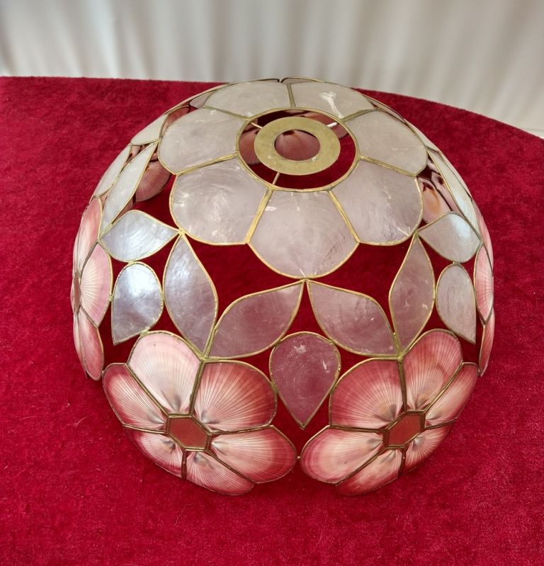 Capiz Shell Wild Flower Lampshade