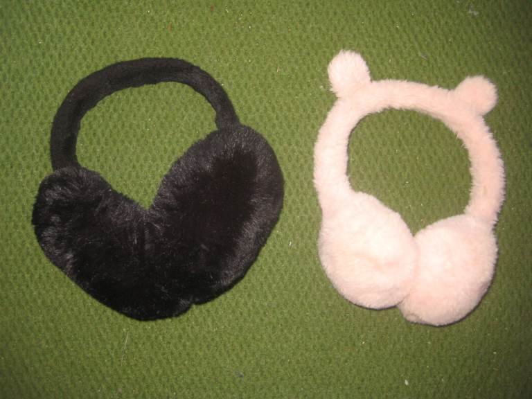 As New Adult Foldable Ear Mufflers for £5.00; Pre-used Child Ear Mufflers for £2.00