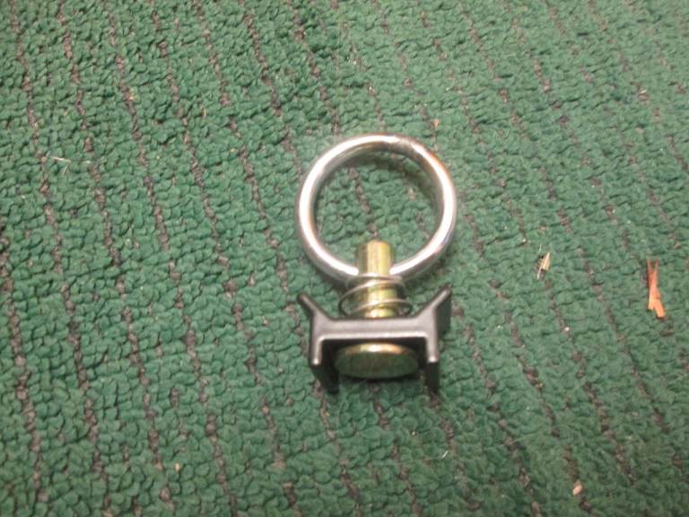 1 x Mat Black Unwin / Koller Tracking  Cargo Tie Ring  Clip Mountings  New, Auction for 1 Only  