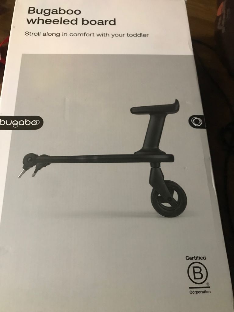 Bugaboo wheeled board. brand new in box 