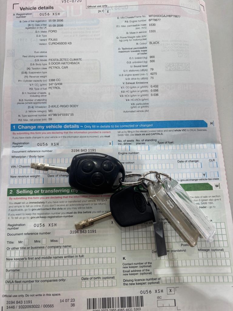 2006 Ford Fiesta 1.4 Zetec 5dr [Climate] HATCHBACK Petrol Manual