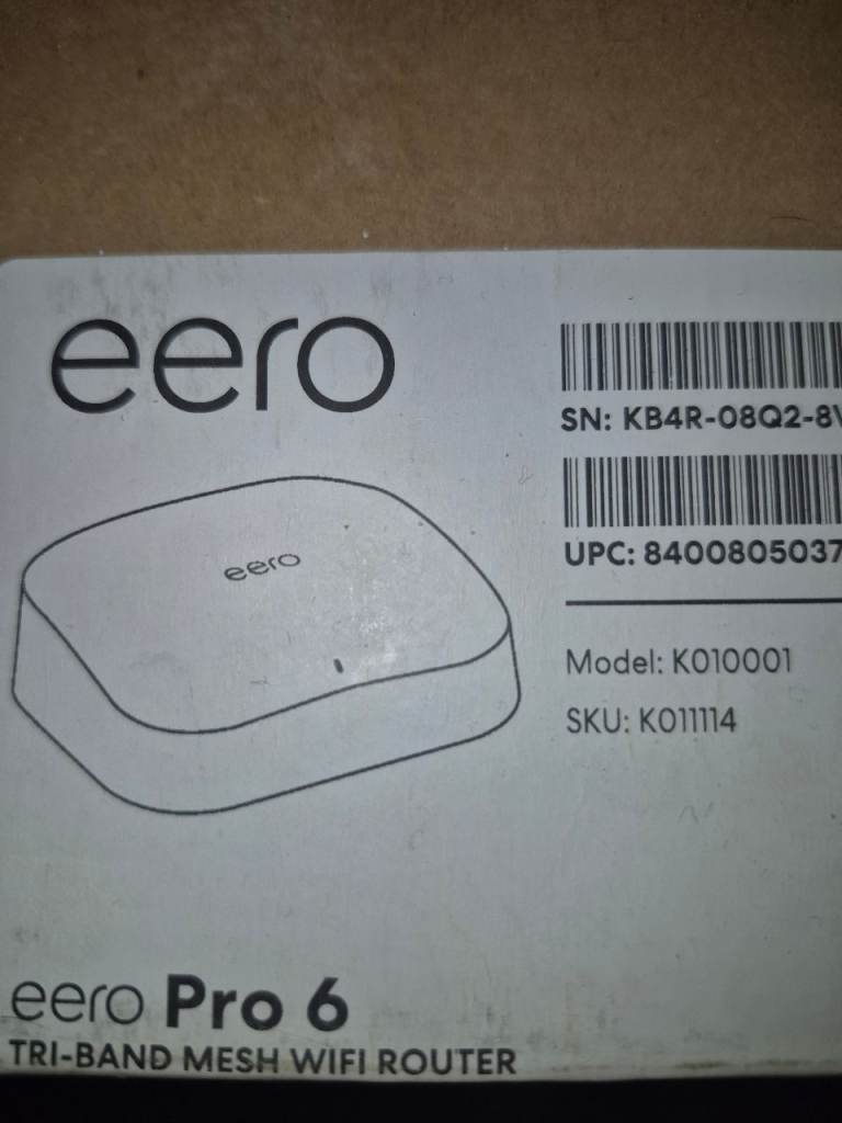 Eero 6 Pro Unboxed Brand New