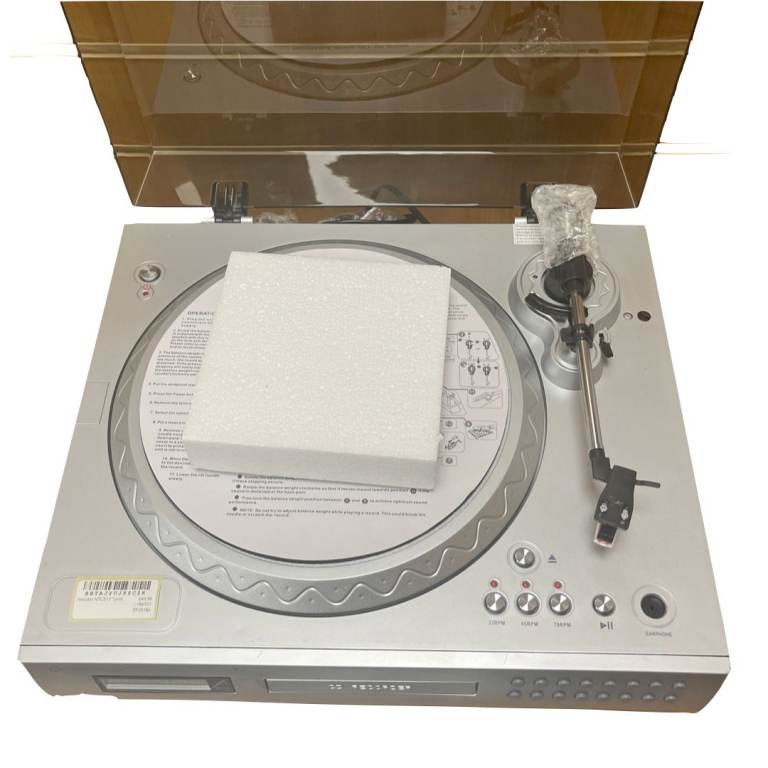 Neostar NTCD1V Record Player Turntable With CD Burner/Player & Cassette Player