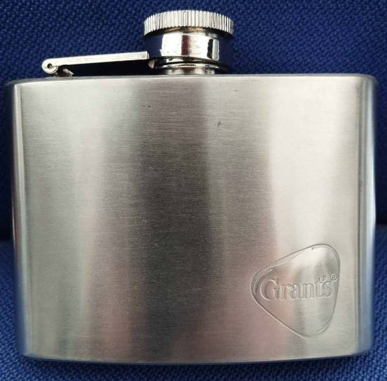 REDUCED - Grants Whisky Hip Flask - Man Cave / Pub Stuff / Breweriana
