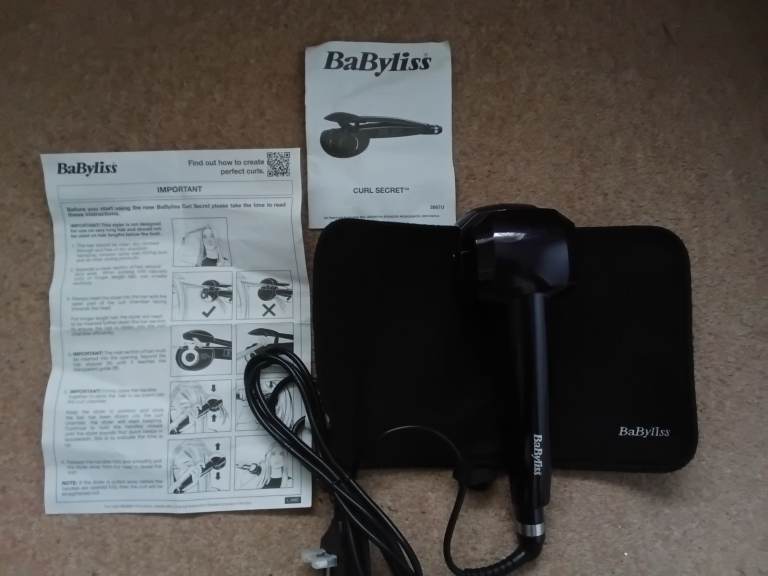 BaByliss 2667U Curl Secret Hair Curler Ceramic Barrel 2 Heat & 3 Timer Settings
