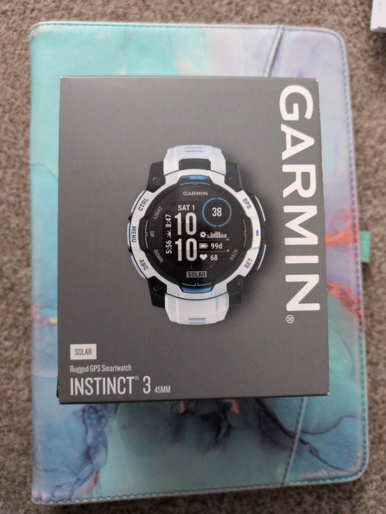 Garmin Instinct 3 Solar GPS Smartwatch - Brand New in Box
