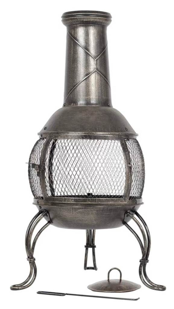 La Hacienda Leon Mesh Steel Chimenea Patio Heater Log Burner 360 View  - Brand new in box!!! £30each