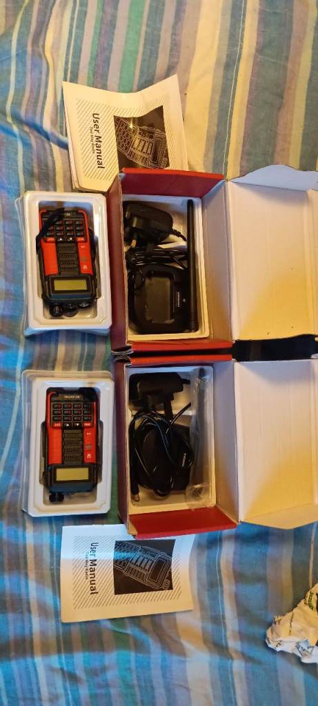 2 × UHF and VHF Ham radio