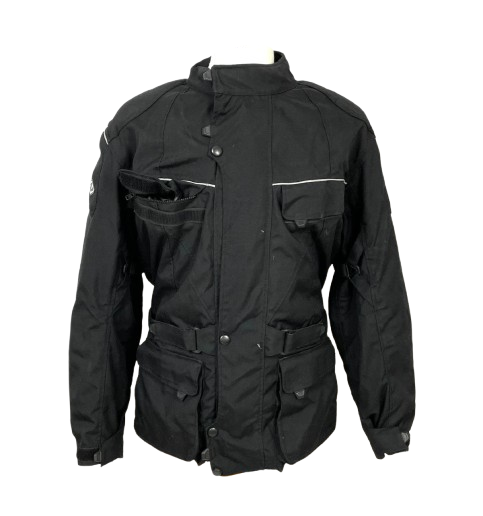 image for B-Square Men's Black Textile Motorcycle Jacket Size XL 54/56 Armoured