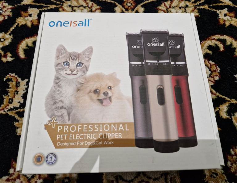 Oneisall Professional Pet Electric Clippers Rechargeable 3-12cm Comb Spare Blade