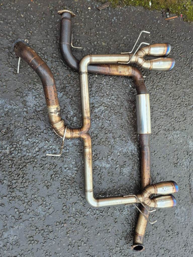 CAT BACK EXHAUST SYSTEM FOR HONDA CIVIC FK2 TYPE-R 2.0T 2015-2017 quad tip