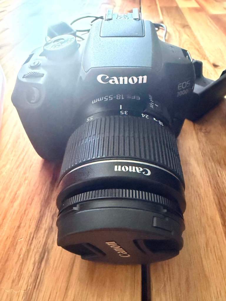 Canon EOS 2000D DSLR Camera with EF-S 18-55mm Lens