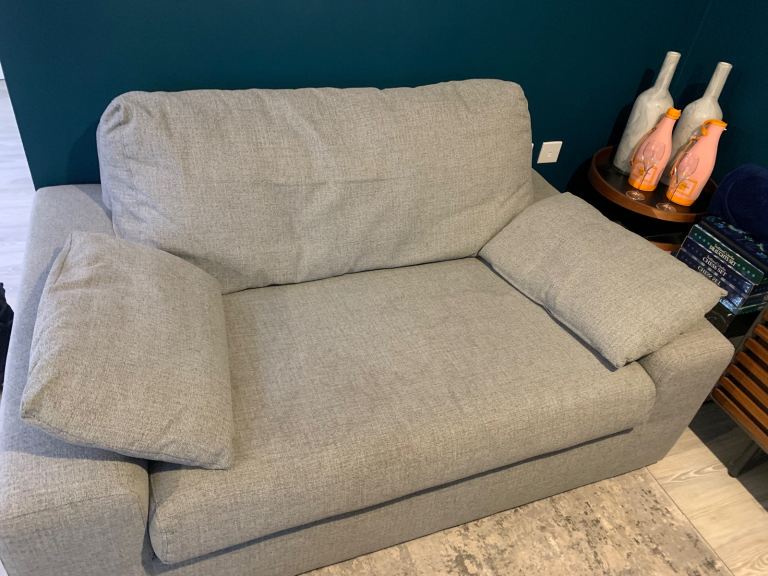 2 seater grey John Lewis sofa 