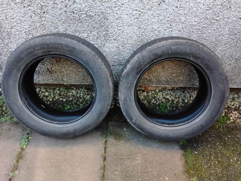 2x kumho ecsta suv tyres