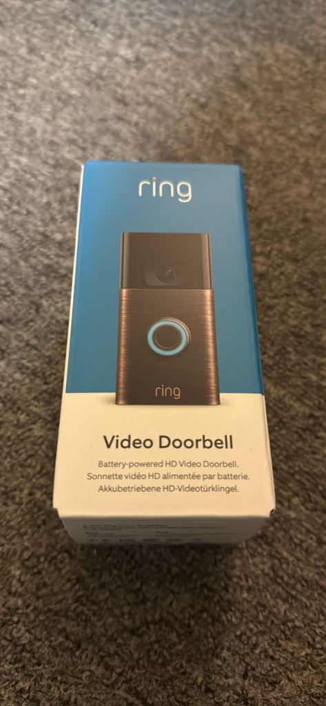 New Ring doorbell and chime