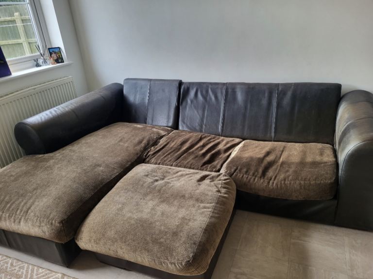 FREE L SHAPED WELL LOVED SOFA 