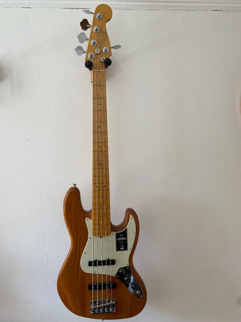 Fender Jazz Bass 5-String American Professional II roasted pine, MINT condition