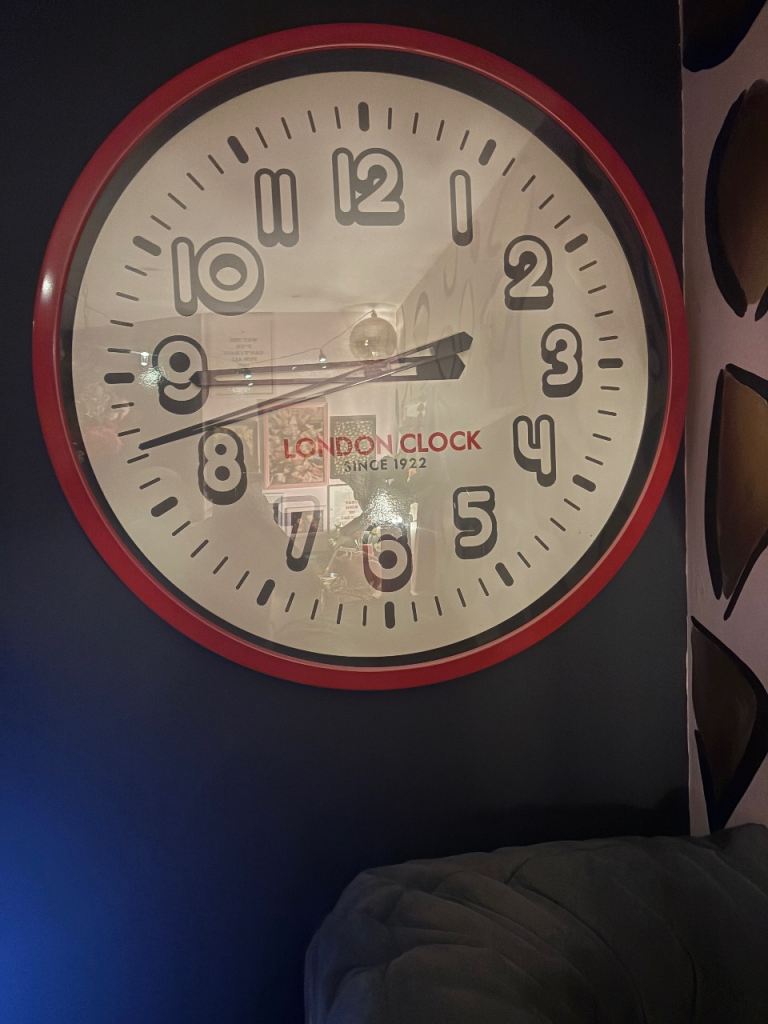 Huge Red Clock