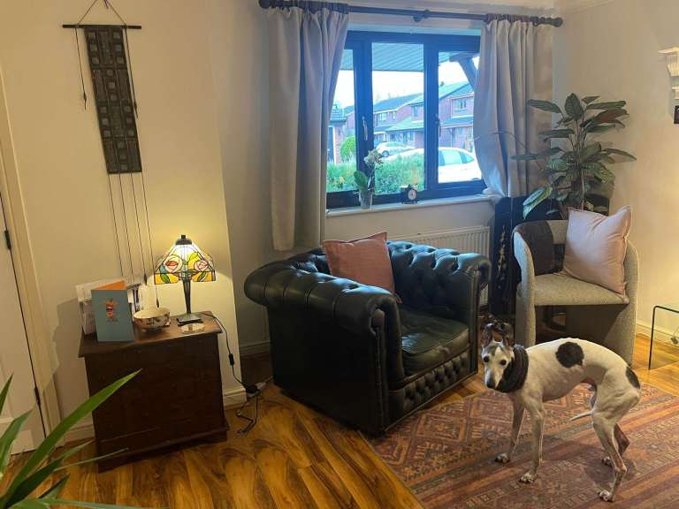 Green Leather Chesterfield Armchair