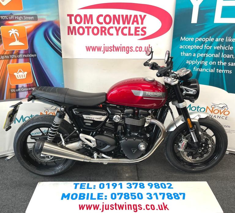 TRIUMPH SPEED TWIN 1200, 2023(23), 2,058 MILES, FSH, IMMACULATE BIKE, £8695