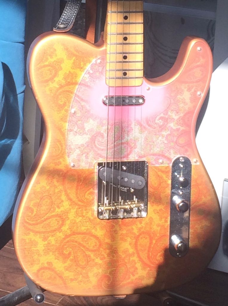 Custom Paisley Pink Gold Telecaster Build Golden Era Aged Guitars Relic Body & Neck Electric Guitar 