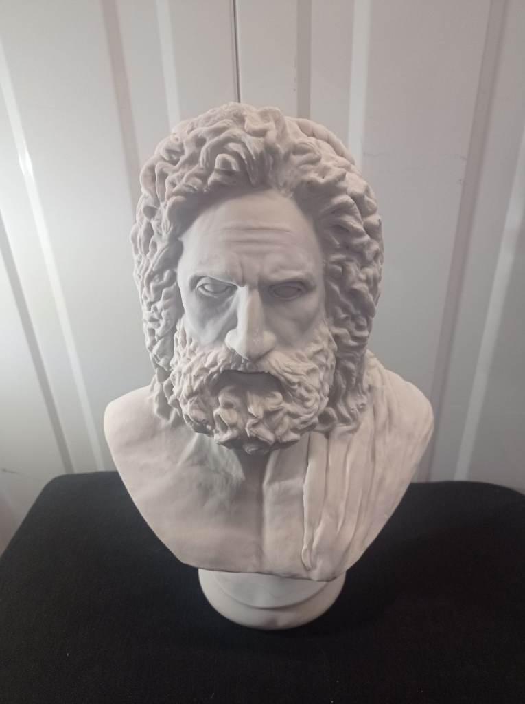 Zeus Hand Made Light Bust, New