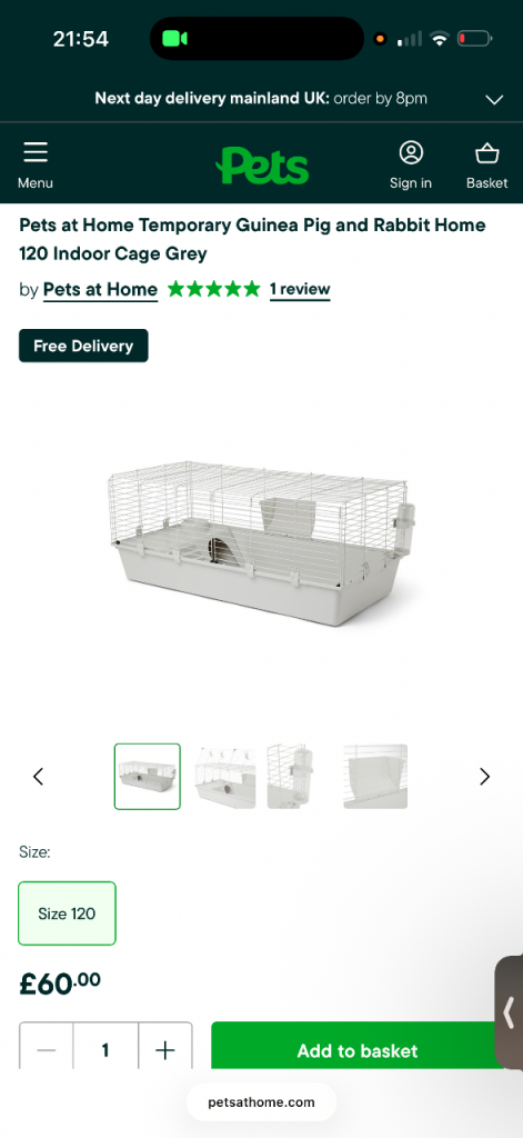 Guinea Pig/Rabbit Cage