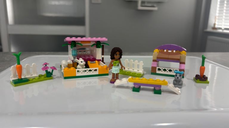 LEGO Friends Bunny Pet Bundle - Sets 3938 & 41022 (With Box & Instructions) Retired Complete