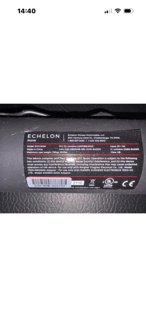 Echelon row rowing machine
