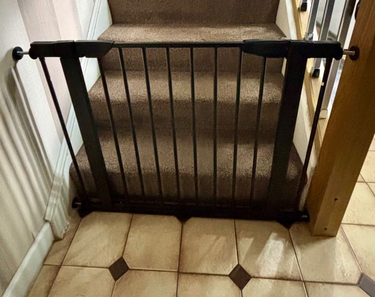 Scandinavian Dog Stair Gate with extension fitted- VGC