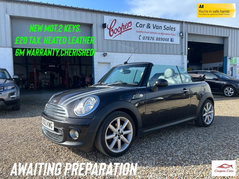 2013 MINI Convertible 1.6 Cooper D Highgate 2dr CONVERTIBLE DIESEL Manual